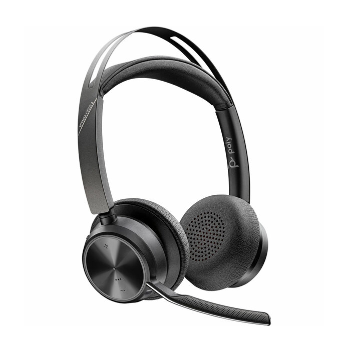 Poly Voyager Focus 2 UC, Stereo Bluetooth Headset with Charge Stand, USB-C for Microsoft Teams