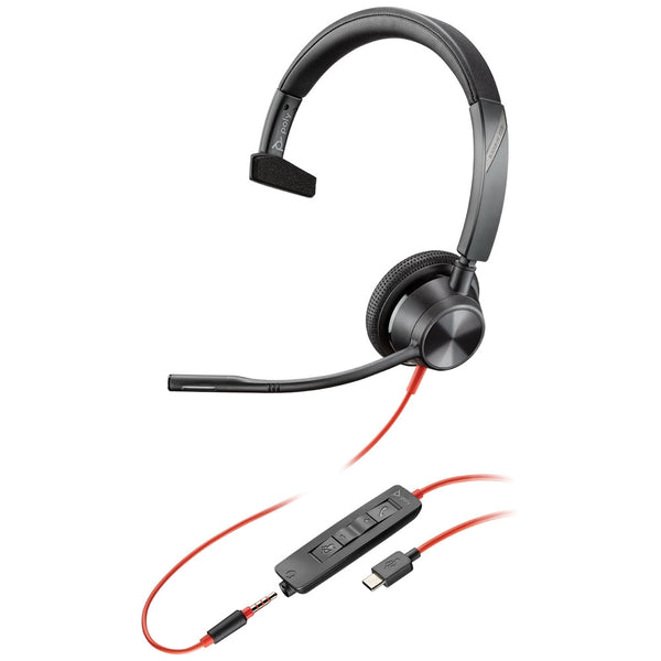Poly Blackwire 3315 USB-C and 3.5mm Mono Headset