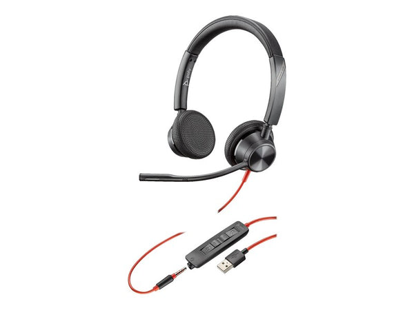 Poly Blackwire 3325 USB-A and 3.5mm Duo Headset