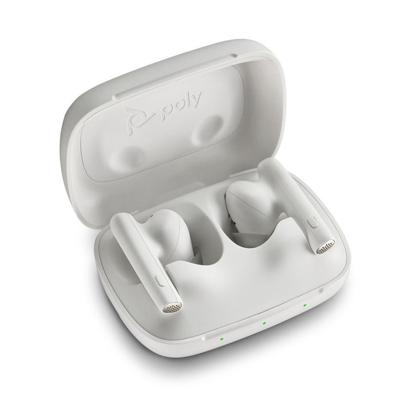 Earbuds Voyager Poly UC Free White) Wireless (USB-C, 60