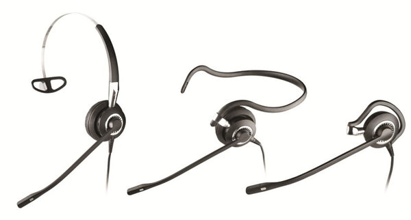 Jabra BIZ 2400 II 3 in 1 Mono Wideband Headset with Noise-Cancelling Microphone