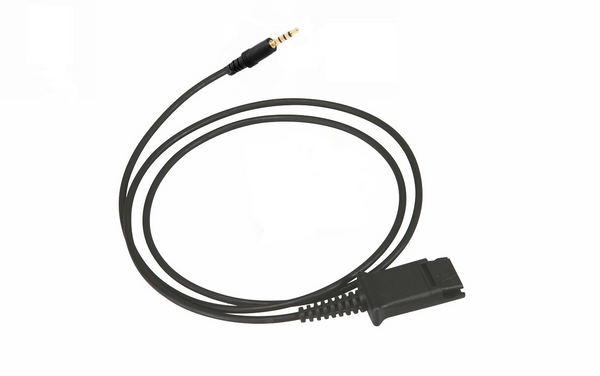 TruVoice QD to 3.5mm Smartphone Jack Cable Straight