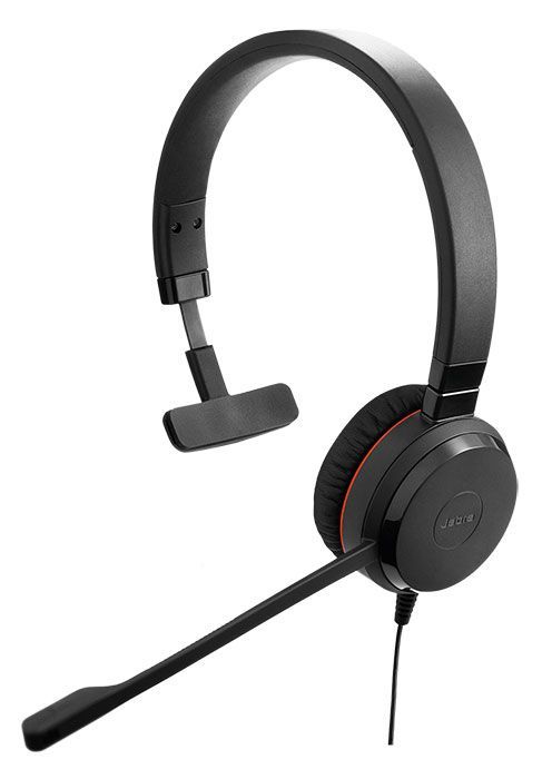 Jabra Evolve 30 II Mono MS USB-C and 3.5mm Headset with In-Line Call Controller