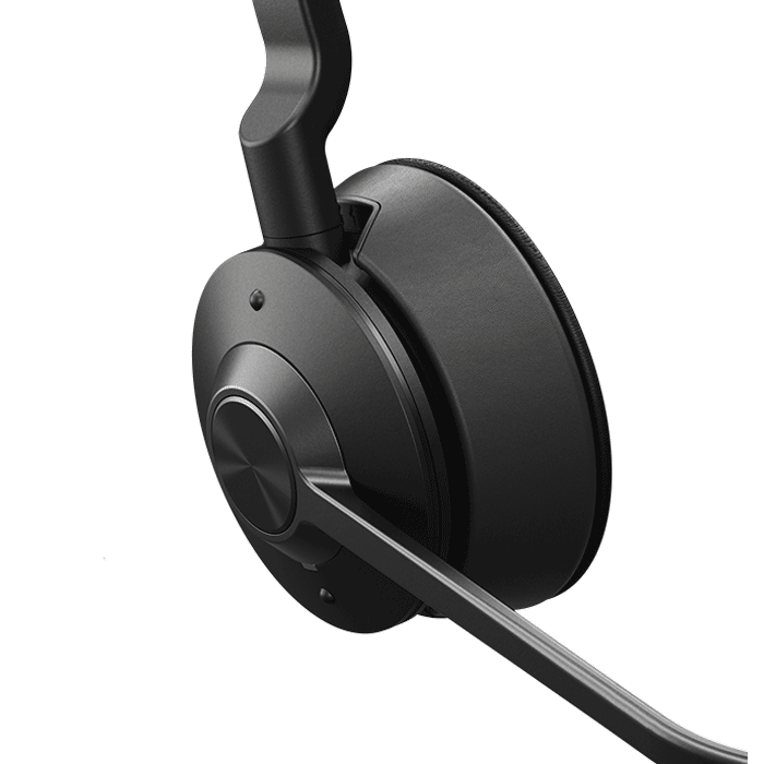 Jabra Engage 55 USB-C MS Stereo Wireless On Ear Computer Headset With Link 400 and Charging Stand