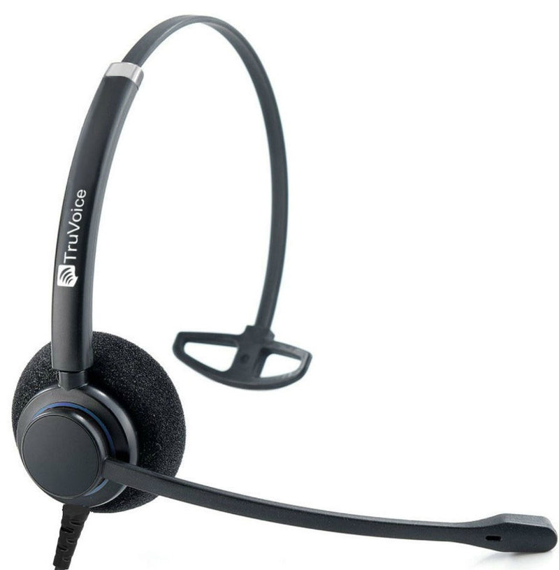 TruVoice HD-100 Single Ear Headset with Noise Canceling Microphone and HD Speakers
