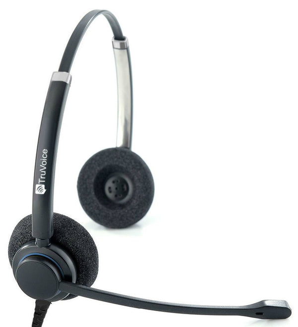 TruVoice HD-150 Double Ear Headset with Noise Canceling Microphone and HD Speakers
