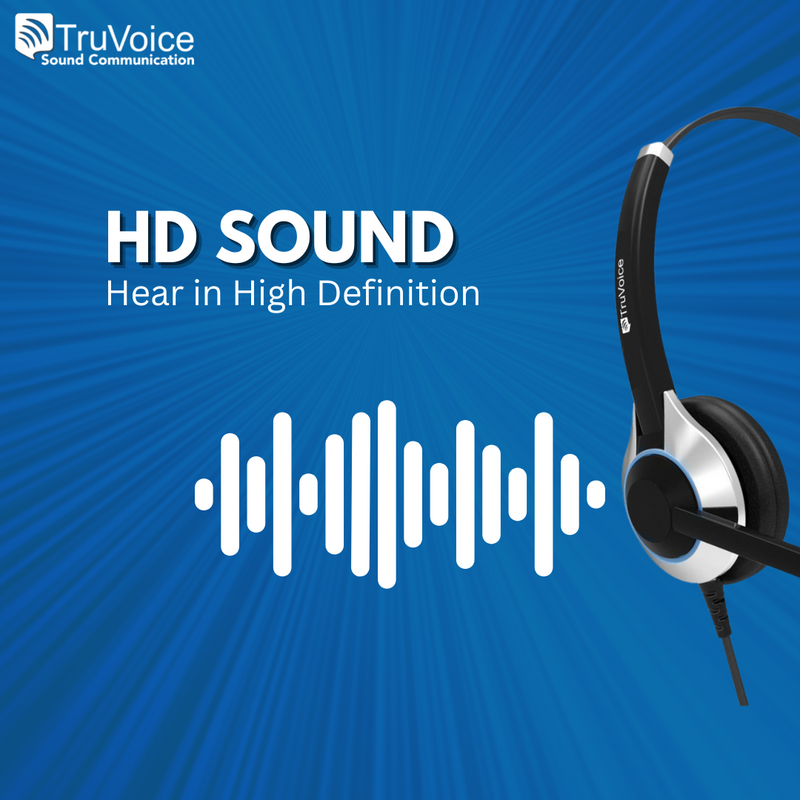 TruVoice HD-300 Single Ear Voice Tube Headset with HD Speakers