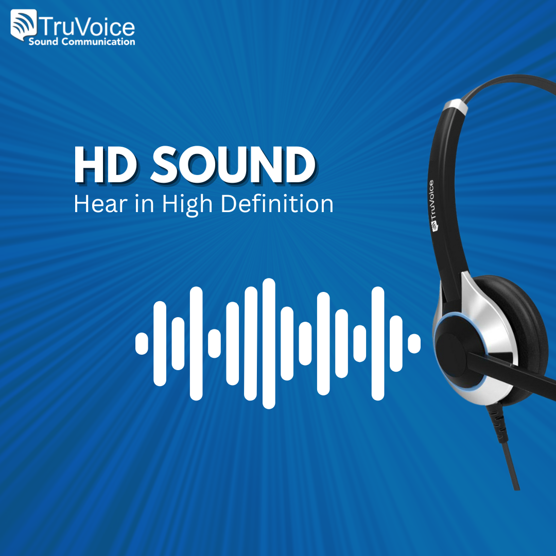 TruVoice HD-350 Double Ear Voice Tube Headset with HD Speakers