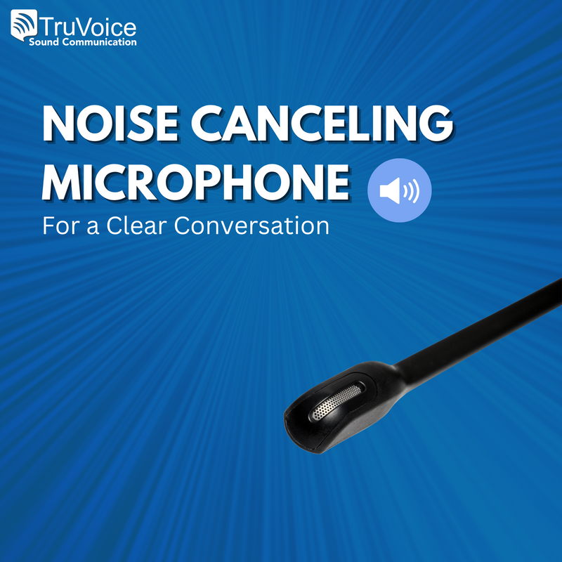 TruVoice HD-100 Single Ear Noise Canceling Headset Including QD Cable for Mitel Phones