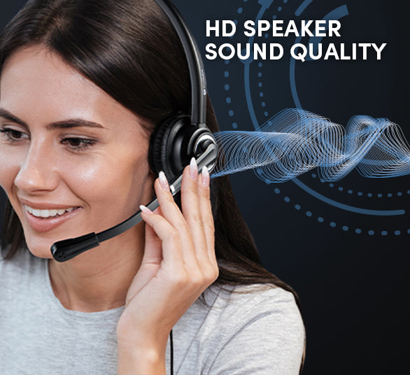 thumbnail image 2 of XAPROO Wireless Headset For Work & Calls - USB Dongle Computer Headset With Flip-to-Mute Mic 2 of 2