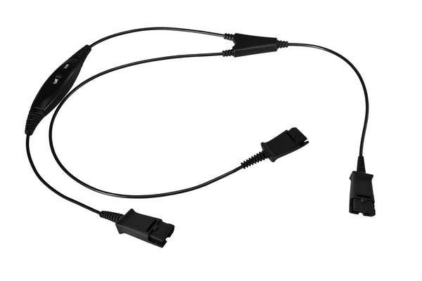 Plantronics Compatible Y-Training Cord with Rocker Switch