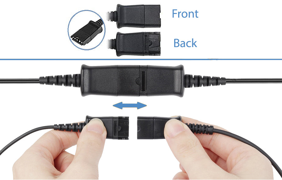 TruVoice Y-Training Cord with Mute Switch