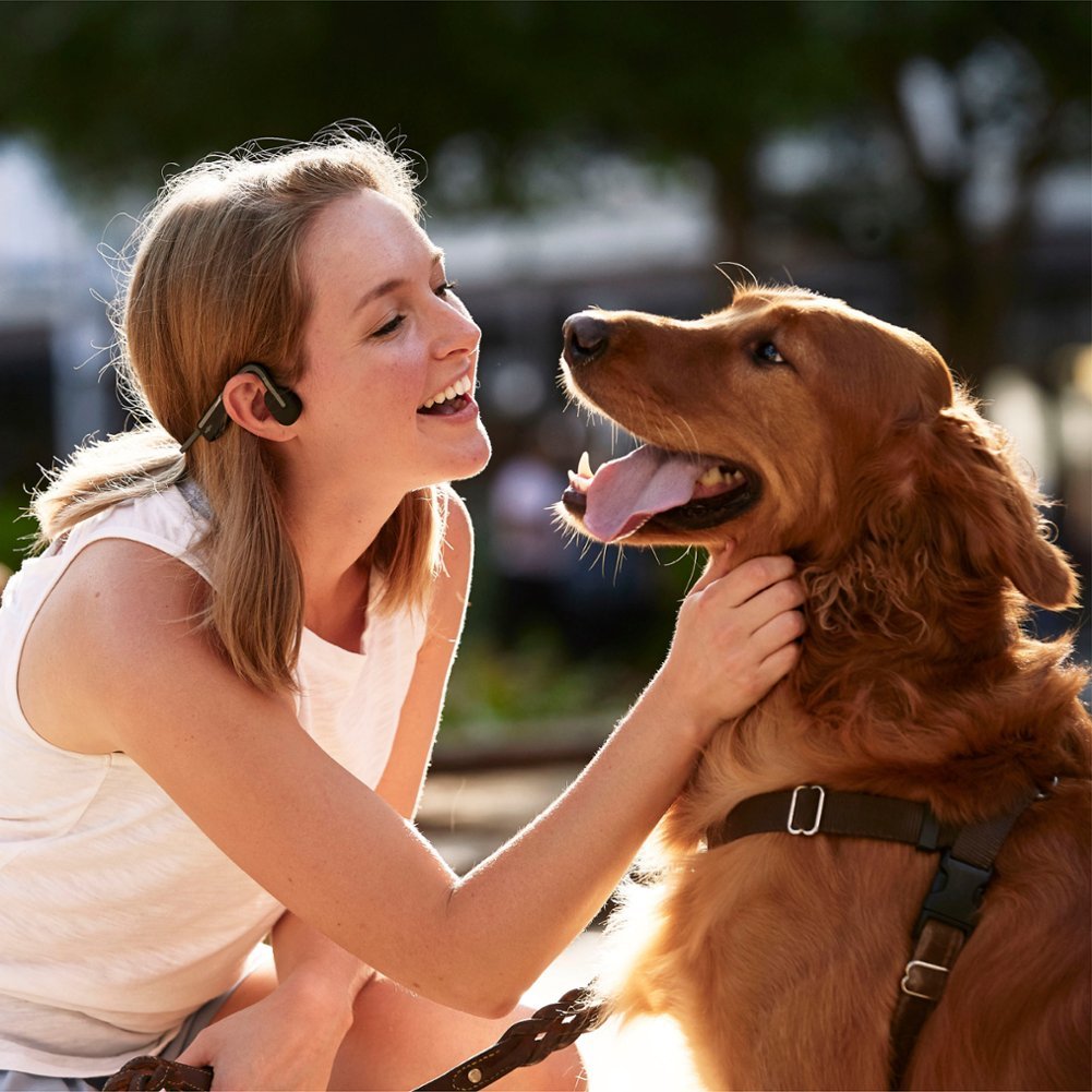 Shokz OpenMove Bone Conduction Open Ear Lifestyle/Sport Headphones - Gray