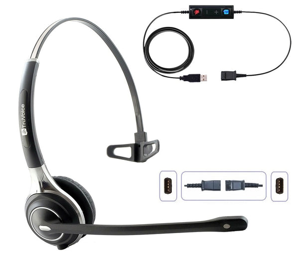 TruVoice HD-700 Single Ear NC Headset With USB Adapter