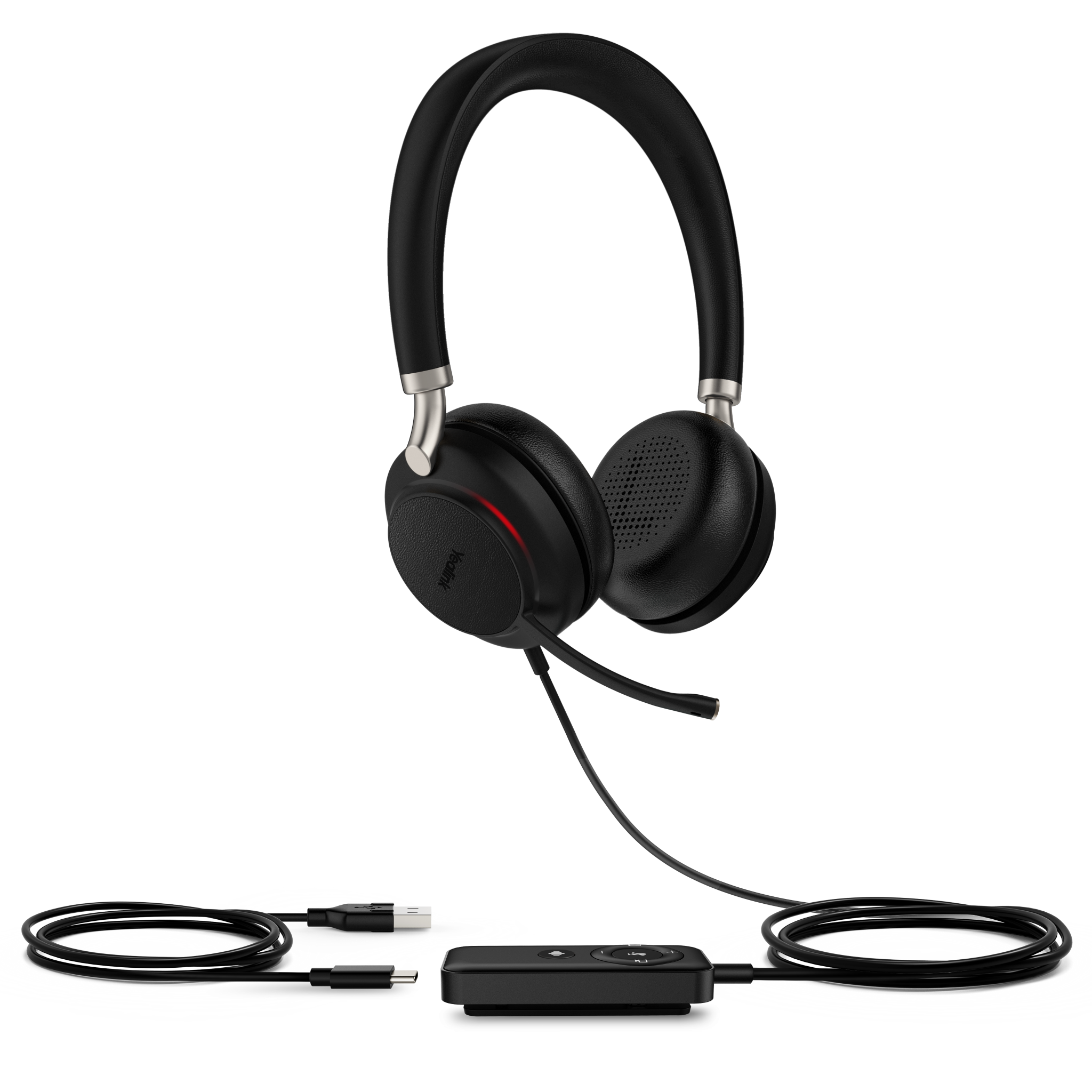 Yealink UH38 Teams Dual USB-A and Bluetooth Headset With Battery