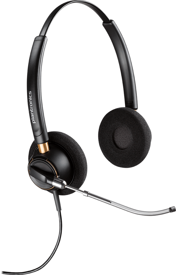 Poly / Plantronics Encore Pro Binaural HW520V Voice Tube Headset