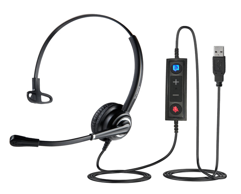 VoicePro 10 UC Single Ear USB Headset with Call Control